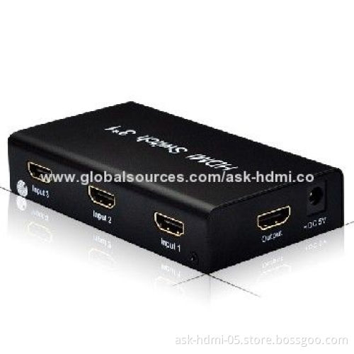 5 x 1 HDMI Switch with IR Remote Control, High-performance